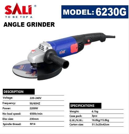 Sali 6230G 9" 2200W Angle Grinder – High-Power Metal & Stone Cutting Tool for DIY & Professional Use