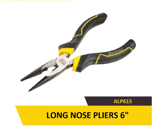 [ALP615-VN-VH] Uyustools ALP615 6’’ Long Nose Pliers – Precision Grip, Durable Steel, Ideal for Electronics, Jewelry, and DIY Projects