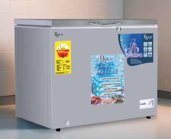 ROCH RCF-450-G 350L Chest Freezer – Energy-Efficient Chest Freezer with Fast Cooling, Adjustable Thermostat and Heavy-Duty Storage for Home & Commercial Use