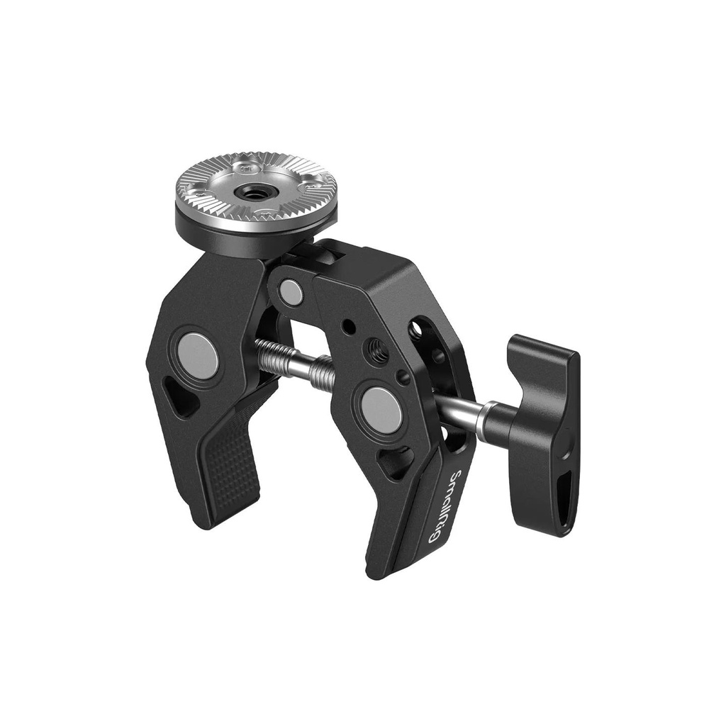 SmallRig 4249 Super Clamp with ARRI Rosette Mount – Strong and versatile clamp for secure mounting of camera gear and accessories with flexible positioning