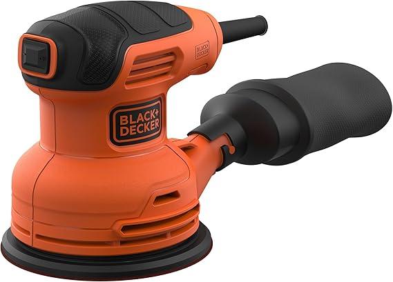 Black + Decker BEW210-GB 230W 125mm Orbital Sander – Powerful Finishing Tool for Wood, Paint & DIY Projects