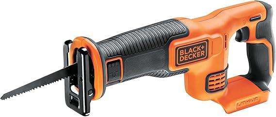 Black+Decker BDCR18N-XJ 18V Cordless Reciprocating Saw – Lightweight & Powerful Cutting Tool for Wood, Metal & DIY Projects