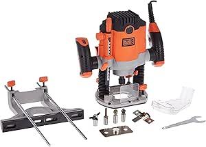 Black+Decker BDROUT127 1600W 12.7mm Plunge Router – Precision Woodworking Tool for DIY & Professional Use