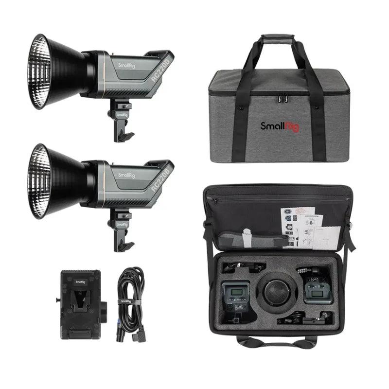 SmallRig RC220B 2-LED Video Light Kit (UK) – Professional lighting kit that provides bright, adjustable illumination for high-quality video and photography production
