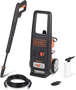 Black + Decker BXPW1600E-B5 1600W 125BAR High Pressure Washer – Powerful Home & Garden Cleaning