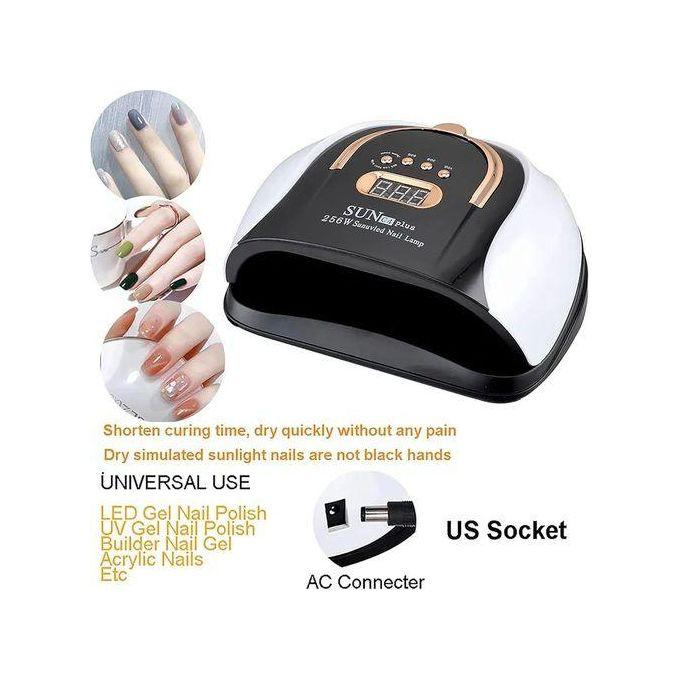 SUN C4 Plus 256W Professional UV LED Nail Lamp – Fast Gel Polish Curing for Salon & Home Use