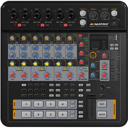 AVMATRIX SHARK S4M 4-Channel HDMI/SDI AV Switcher – Professional video switcher for seamless multi-source live production and broadcasting control