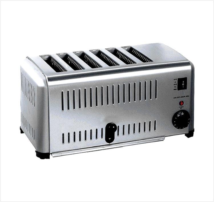 CATERINA CT/126 6-Slot Toaster – Fast Even Toasting, Adjustable Browning Control, Durable Design, Perfect for Home, Office & Small Commercial Kitchens