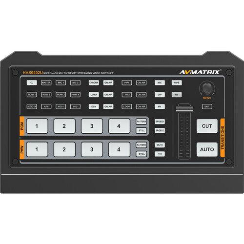 AVMATRIX Shark H4 4-Channel HDMI Video Switcher – Seamlessly switches between four HDMI sources for smooth and efficient live production
