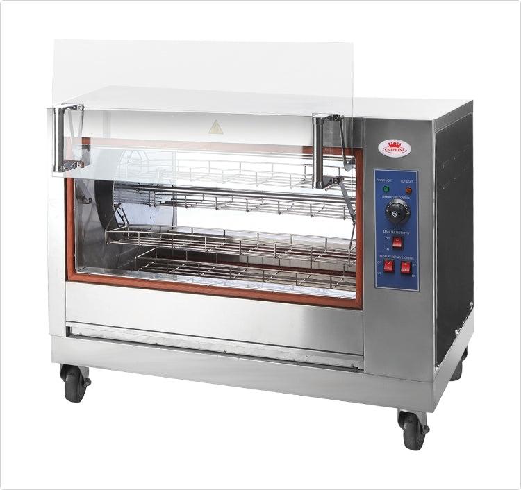 CATERINA CT/241 Table Top Electric Rotisserie + Warmer – Even Cooking, Adjustable Temperature, Energy-Efficient, Easy-to-Clean, Perfect for Home, Office & Small Commercial Kitchens