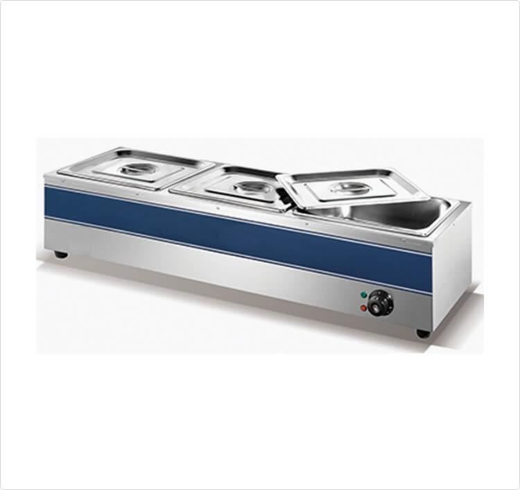 CATERINA CT/133 3-Head Bain Marie – Stainless Steel Food Warmer, Energy-Efficient, Durable and Easy-to-Clean, Perfect for Home, Buffet, Restaurant & Catering Use