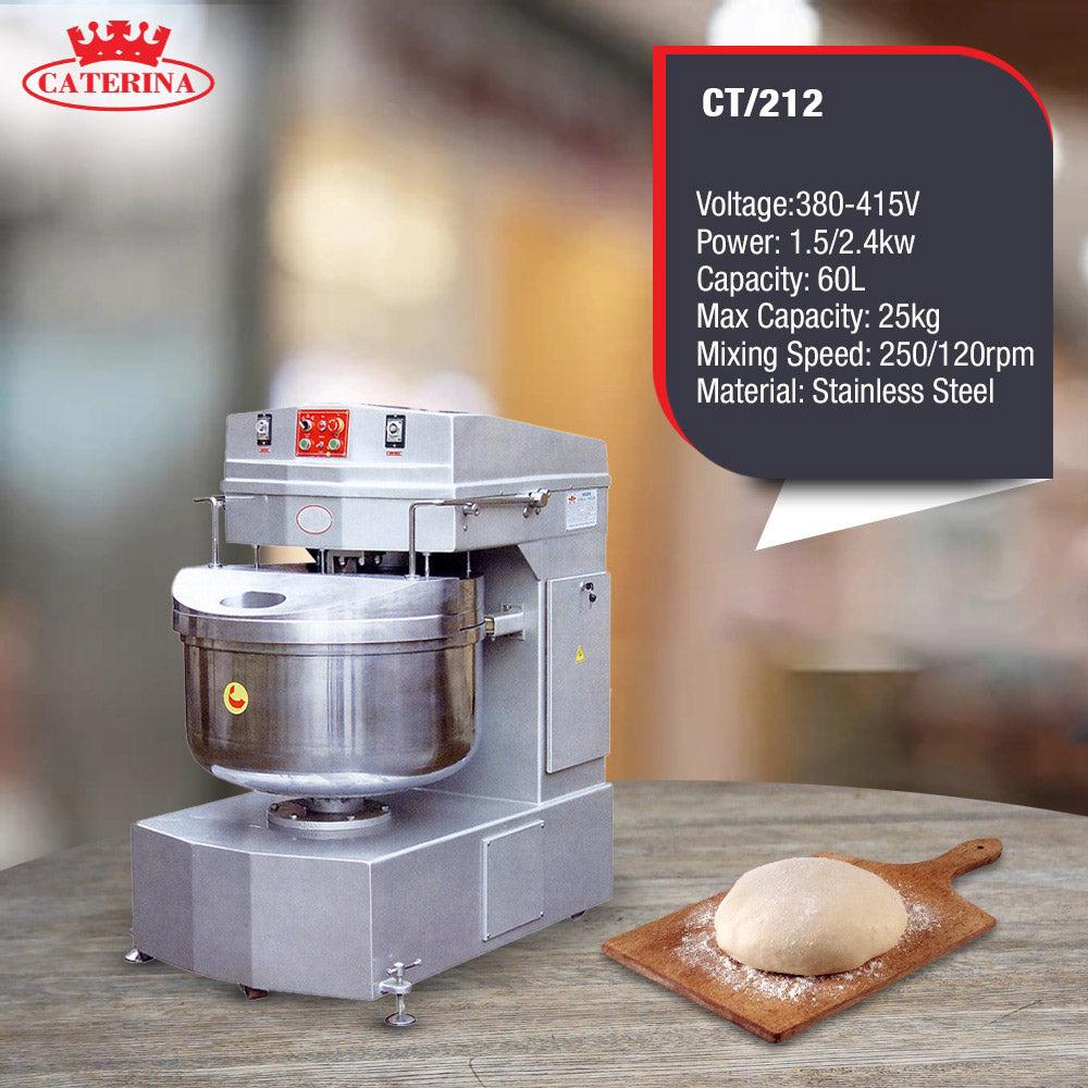 CATERINA CT/212 Spiral Mixer – Powerful Motor, Durable Stainless Steel Bowl, Efficient Dough Mixing, Easy-to-Use Controls, Perfect for Home, Bakery & Small Commercial Kitchens