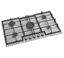 Ramtons RB/105 90CM 5-Burner Built-In Gas Hob – Sleek Stainless Steel (Inox), Powerful Flame Control, Energy-Efficient, Easy-to-Clean, Perfect for Home & Professional Kitchens