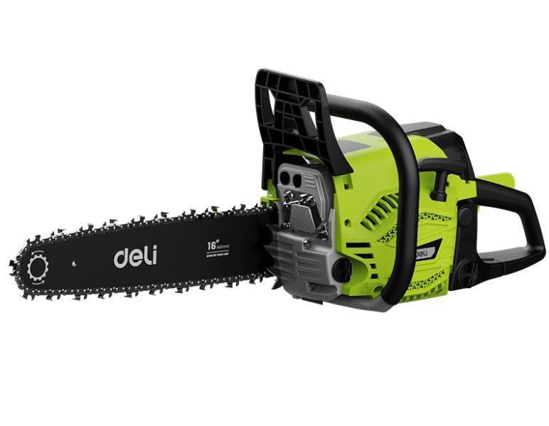 Deli EDG080 3.3kW 58cc Gasoline Chain Saw – 22” (500mm) Guide Bar Heavy Duty Petrol Chainsaw for Tree Cutting & Firewood