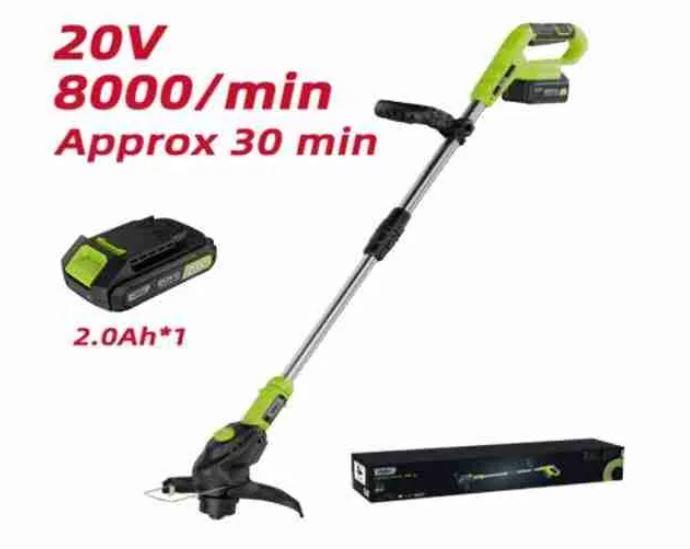 Deli EDG305-1 20V Cordless Grass Trimmer – 260mm Cutting Diameter Battery Powered Weed Eater for Lawn Edging & Garden Trimming