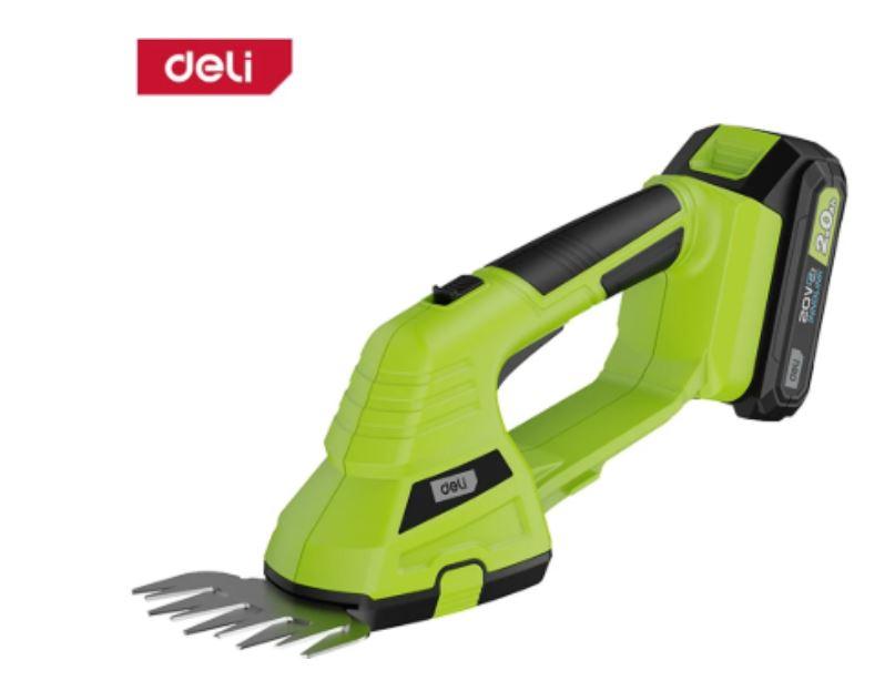 Deli EDG621-1 20V Cordless Grass & Shrub Shears – Battery Powered Hedge Trimmer for Lawn Edging & Garden Shaping