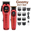 Geemy GM-8046 2-in-1 Professional Hair Clipper & Trimmer Combo – Cordless Electric Grooming Kit