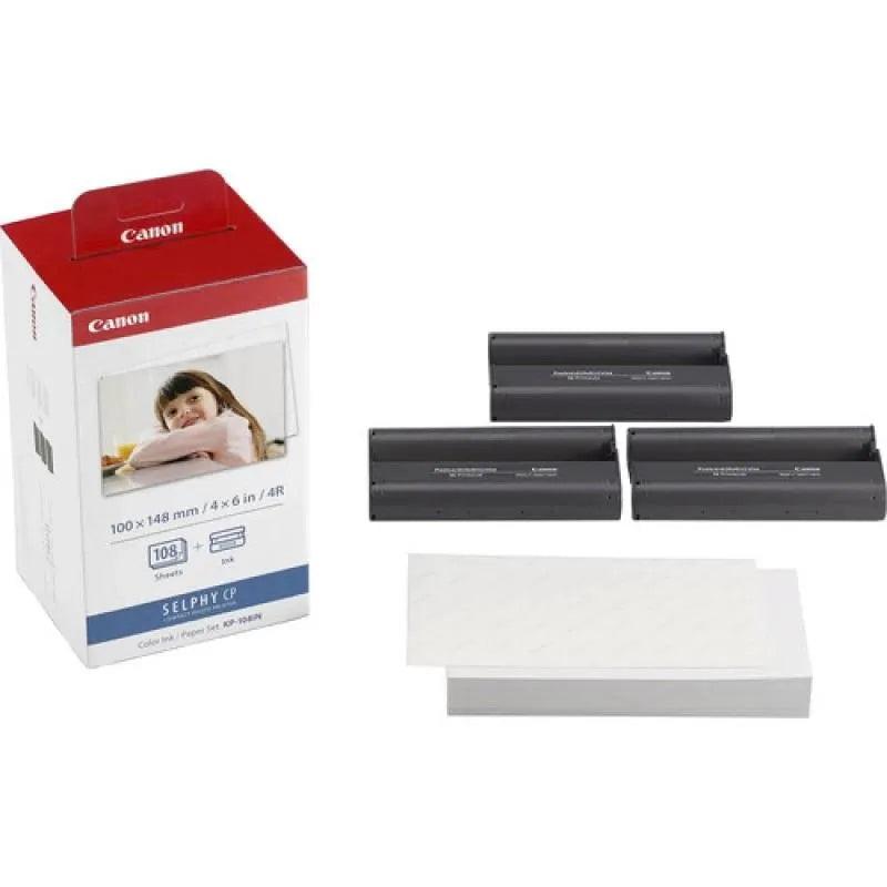 Canon KP-108 Selphy Paper & Ink Set – Convenient all-in-one photo printing pack for high-quality, long-lasting prints
