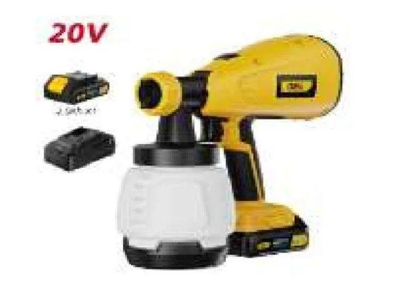 Deli EDC890-1 20V Cordless Spray Gun – Portable Paint Sprayer for Smooth Coating on Walls, Wood & Metal
