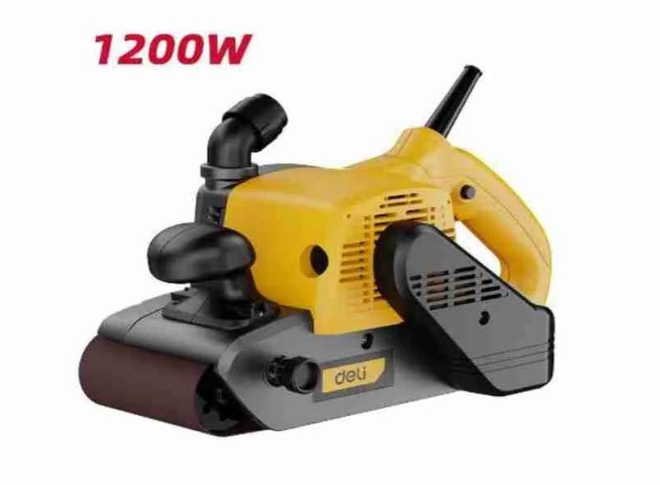 Deli EDC096 1200W Belt Sander – Heavy-Duty High-Speed Sanding Machine with 3 Sanding Belts for Wood Finishing
