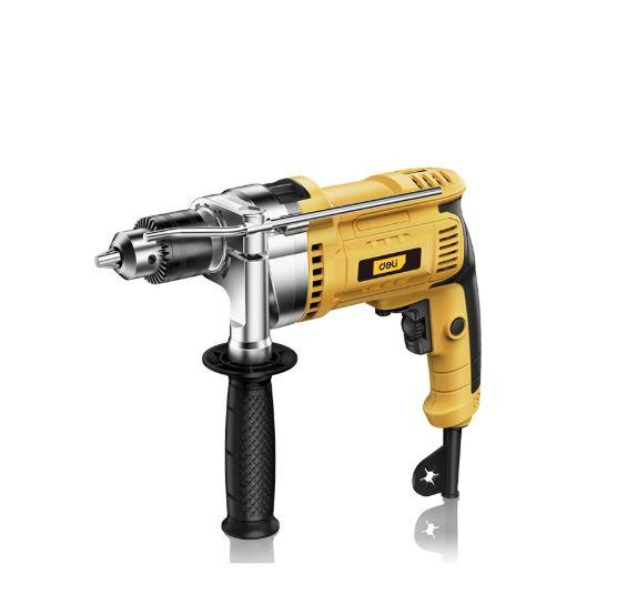 Deli EDL-CZ13-E3 1050W Impact Drill 13mm Chuck – High-Power Hammer Drill with Variable Speed for Concrete, Wood & Metal Drilling