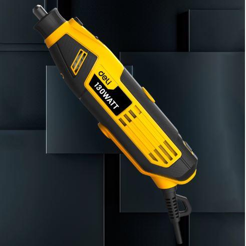 Deli EDL-DM03-E1 Mini Grinder 130W 3mm – Compact High-Speed Precision Tool for Cutting, Grinding & DIY Crafts