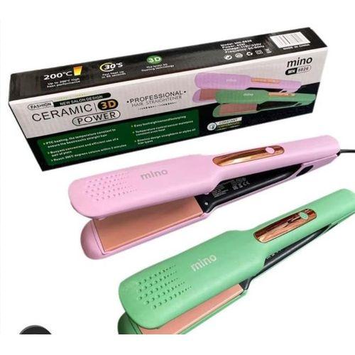 Mino MN-8826 Ceramic 3D Power Hair Straightener Flat Iron – Smooth, Frizz-Free Styling with Quick Heat Technology