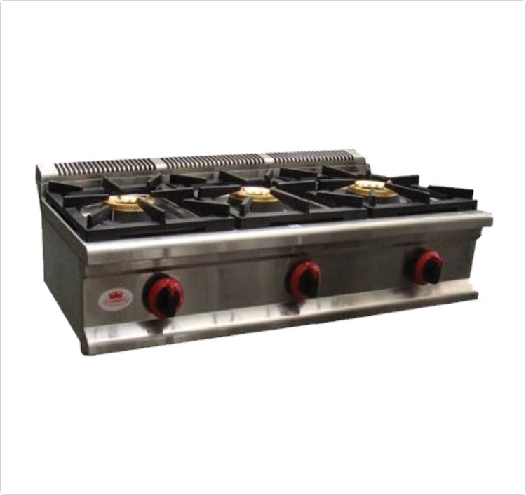 CATERINA CT/361 3-Burner Table Top Cooker – Powerful Flame Control, Energy-Efficient Gas Stove, Durable and Easy-to-Clean, Perfect for Home, Apartment & Kitchens
