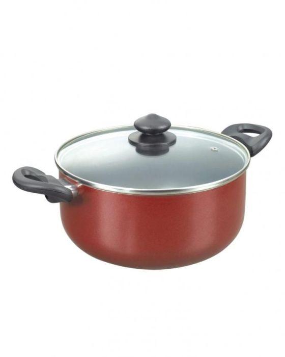 Ramtons RT/104 20cm Non-Stick Casserole 2H Master Chef – Durable Non-Stick Surface, Even Heat Distribution, Easy to Cook & Clean, Perfect for Home, Office & Commercial Kitchens