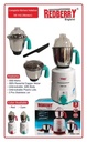 Redberry RB142 3-in-1 Blender – Powerful Motor, Multi-Purpose Blending, Grinding & Mixing, Ideal for Home, Office & Small Commercial Use