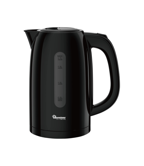Ramtons RM/766 1.7L Cordless Electric Kettle – Black, Fast Boil, Energy Efficient & Sleek Design for Homes