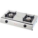 Ramtons RG/518 Gas Cooker 2 Burner Stainless Steel - Durable & Efficient Gas Stove for Home Cooking