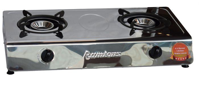 Ramtons RG/538 Gas Cooker 2 Burner Stainless Steel – Durable & Efficient Cooking Appliance for Kitchens
