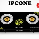IPCONE 02 Glass Top Double Burner Gas Cooker – Durable Build, Efficient Heat & Easy Cleaning
