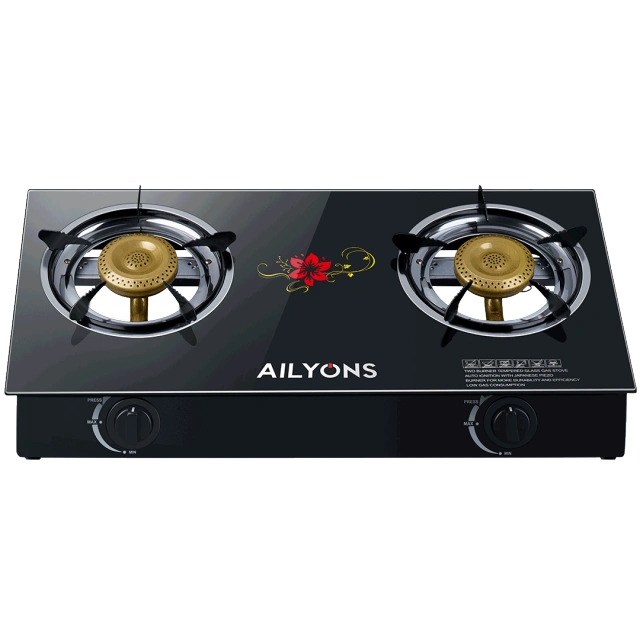 AILYONS GS014-1 Gas Stove Double Burner – Fast Cooking, Efficient Heat Distribution & Durable Build