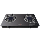 AILYONS GS005A-1 2 Burner Glass Top Gas Cooker & Infrared Double Burner – Fast Heating, Energy Efficient & Durable Design