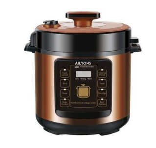 AILYONS LS-A4 6L Pressure Cooker – Premium Capacity, Fast & Even Cooking, Safety Lock System, Ideal for Everyday Meals in Homes