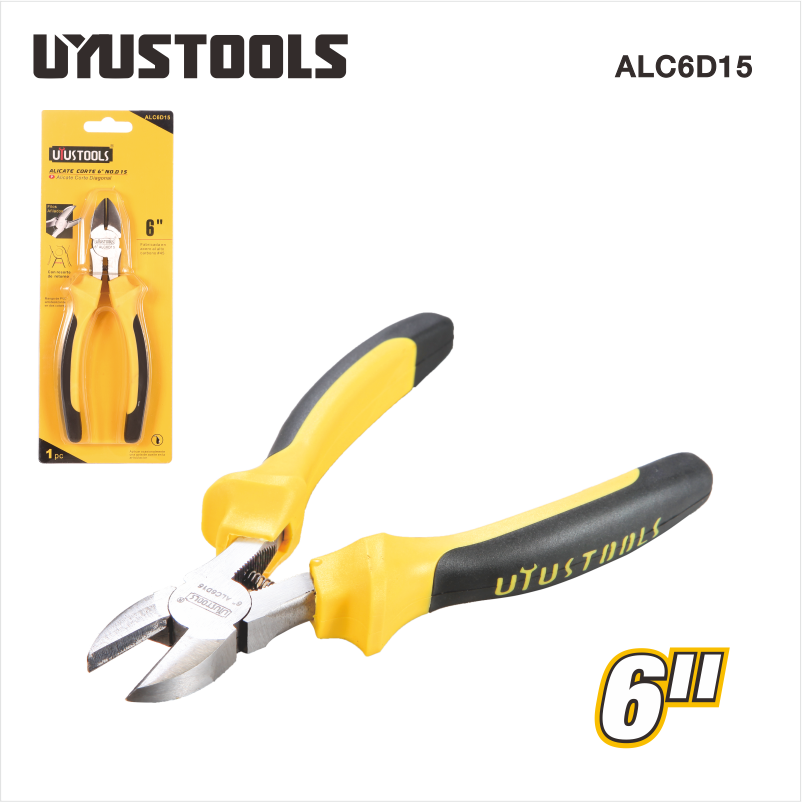 [ALC6D15-VN-VH] Uyustools ALC6D15 6’’ Diagonal Cutting Nippers– Precision Steel Wire Cutters for Electronics, Jewelry, and DIY Projects