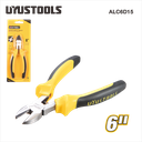 Uyustools ALC6D15 6’’ Diagonal Cutting Nippers– Precision Steel Wire Cutters for Electronics, Jewelry, and DIY Projects
