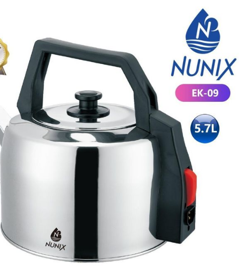 Nunix EK-09 5.7L Electric Kettle – Fast Boiling, Auto Shut-Off, Durable Design, Ideal for Home, Office & Commercial Use