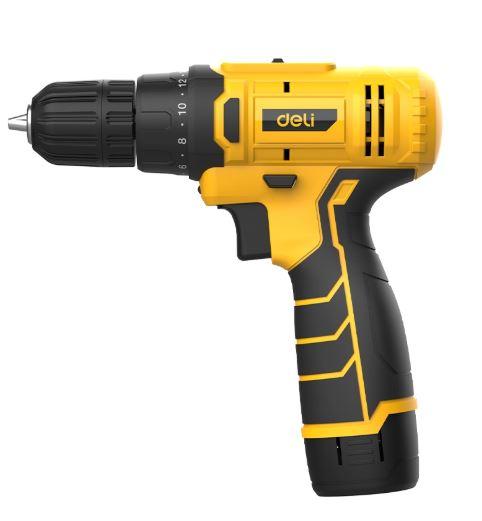 Deli EDL-DZ12-4A2 12V Lithium-Ion Cordless Drill – 30Nm Torque with 2.0Ah Battery for Drilling & Screw driving