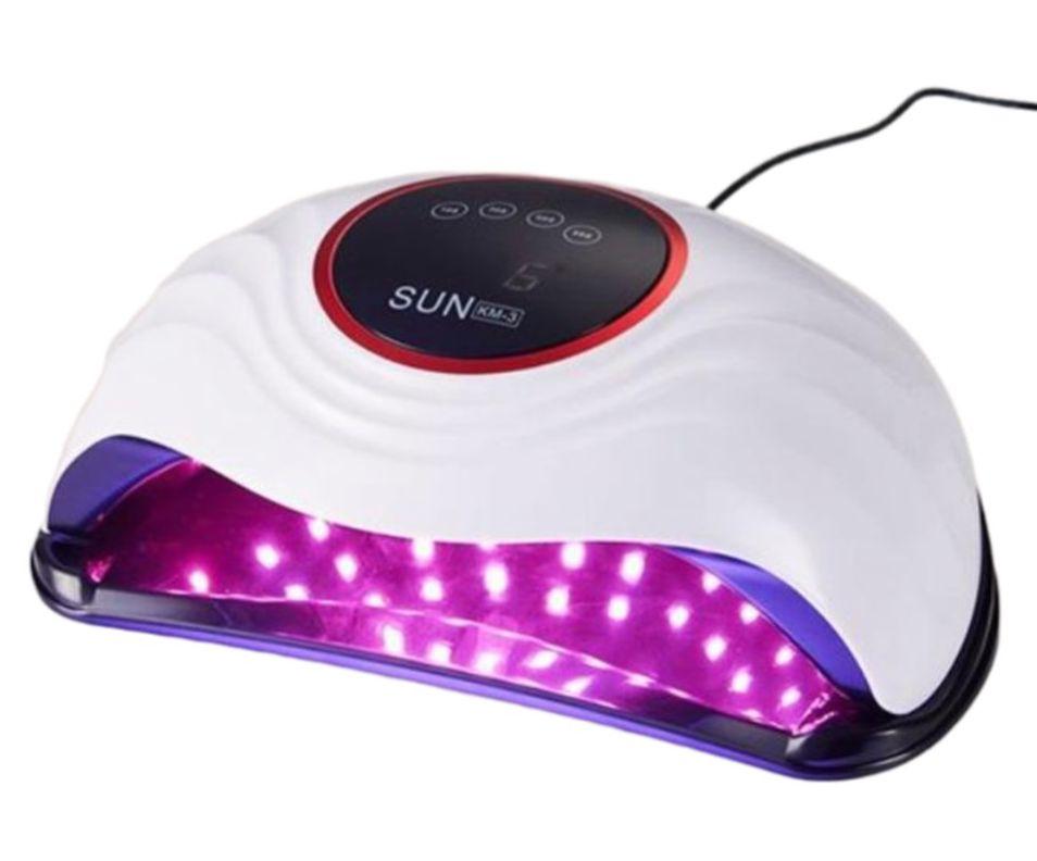SUN KM-3 288W 2-in-1 LED UV Nail Curing Lamp – 72 LED Lights, Fast Gel Polish Dryer for Professional & Home Use