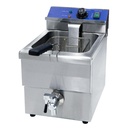 Caterina CT/465 8L Electric Single Deep Fryer with Drain Valve – Fast, Efficient Frying, Easy-to-Clean, Ideal for Home, Office & Small Commercial Use