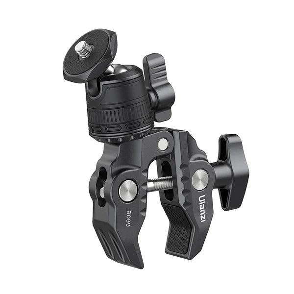 Ulanzi R099 Super Clamp with Mini Ball Head – Strong and versatile mounting clamp for secure camera positioning and flexible angle adjustments