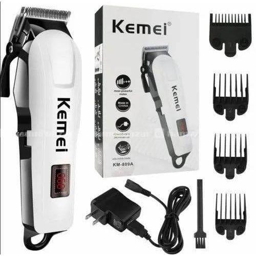 Kemei KM-809A Cordless Electric Shaver with LED Display – Rechargeable Men’s Beard & Hair Shaving Machine