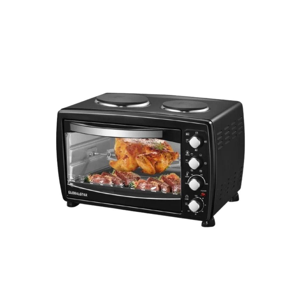 Globalstar GS-OV38 38L Oven with Rotisserie and Double Hot Plate – Powerful Cooking, Efficient Heat & Durable Design