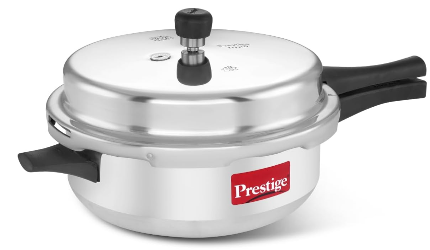 Prestige MT/194 3L Deluxe Stainless Steel Pressure Cooker – Fast Cooking, Durable Stainless Steel Body, Energy Efficient, Ideal for Home & Small Commercial Use