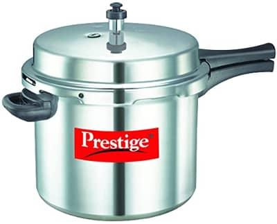 Prestige MT/154 5.5L Aluminum Pressure Cooker – Fast & Even Cooking, Durable Aluminum Body, Safety Lock System, Ideal for Home & Small Commercial Kitchens
