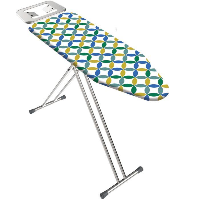 Ramtons IB/106 34×113cm Ironing Board Flower – Sturdy Folding Design, Heat-Resistant Surface, Adjustable Height, Ideal for Home, Laundry & Commercial Use
