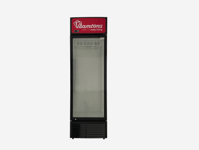 Ramtons CF/304 408L Single Door Showcase Chiller – Large Capacity Cooling, Clear Display Glass, Energy Efficient Performance, Ideal for Commercial, Retail & Office Use
